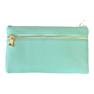 Carrie CROSSBODY OR WHRISLET: LAKE BLUE