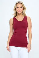Remi Reversible U/V Tank- Burgundy