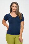 Remi Reversible U/V Top- Navy