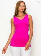 Remi Reversible U/V Tank- Hot Pink