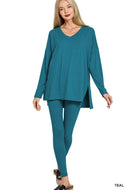 Lazy Days LS Set: TEAL