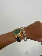 NEW WATCH BAND BRACELETS!: DIAMOND THIN TWO TONED BRACELET