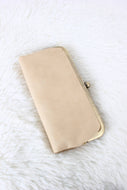 Karen Kiss Lock Clutch Bag: Ivory
