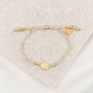 Breathe Blessing Bracelet : Metillic Gold / Gold Plated