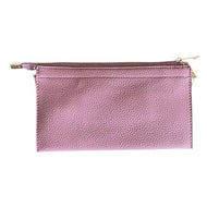 Clarissa TEXTURED VEGAN LEATHER CLUTCH/CROSSBODY: LIGHT PURPLE