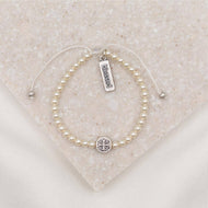 Pearl Birthday Blessing Bracelet: Gold Plated
