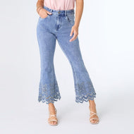 S - EverStretch Flare Crop with Cut-Out Bottom...