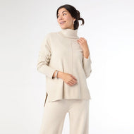 XS - Heavenly-Luxe Cowl Neck with Rib Trim...