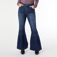 Bambu Soft Bell Flare - Indigo Dark Denim S