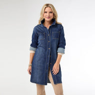S/M - Bambu Soft Button Front Long Shacket...