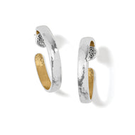 Brighton Ferrara Entrata Small Hoop Earrings- Silver-Gold