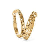 Brighton Contempo Medium Hoop Earrings- Gold