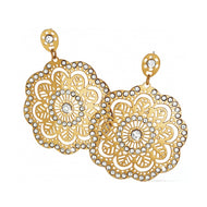 Brighton Bella Lace Post Drop Earrings- Gold