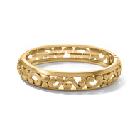 Brighton Contempo Medium Hinged Bangle- Gold