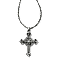 Brighton Alcazar Heart Small Cross Necklace