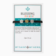 Benedictine Blessing Bracelet for Kids- Black - Inspired Style Boutique