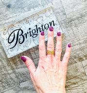 Brighton Christo GB Meridian Zenith Narrow Ring