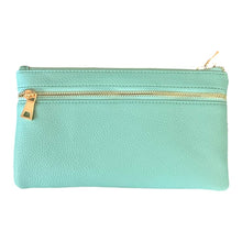 Carrie CROSSBODY OR WHRISLET: LAKE BLUE