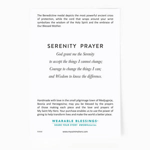 Serenity Blessing Bracelet - Navy Blue / Silver