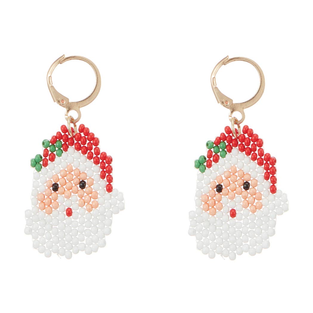 Mini Santa Face Earrings