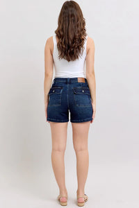 Judy Blue High Waist Back Flap Pocket Denim Short