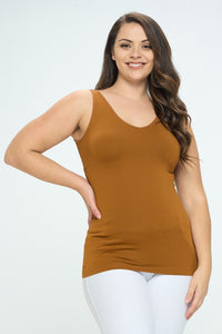 Remi Reversible U/V Tank- Caramel