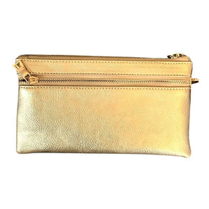 Carrie CROSSBODY OR WHRISLET: Gold