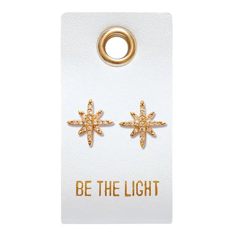 Stud Earrings - Be the Light - Starburst