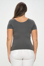 Remi Seamless Tee- Charcoal