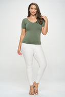 Remi Seamless Tee- Olive