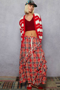 Monica Cardigan-Red Multi