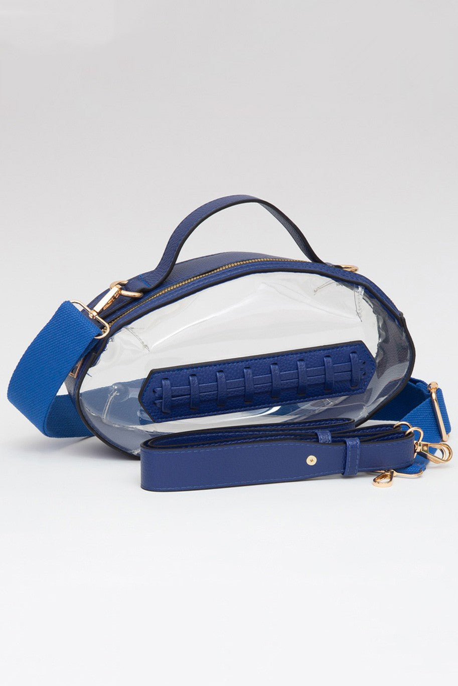 Football Transparent Crossbody-Blue