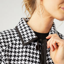 Blair Houndstooth Button-Up Coat