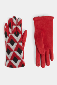 Diamond Pattern Touchscreen Gloves