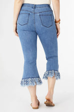 Bambu Soft Flare Capri with Fringe Bottom
