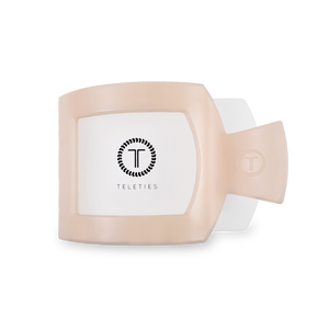 Square Flat Hair Clip | Medium | Almond Beige