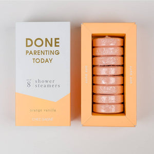 Done Parenting Today Shower Steamers - Orange Vanilla - Set of 8 Tabs