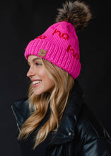 Pink & Red Ho Ho Ho Pom Hat