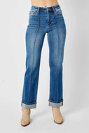 Judy Blue HW Front Seam Straight Leg Jeans