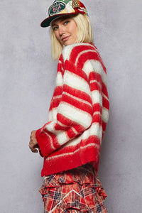 Monica Cardigan-Red Multi