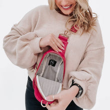 Waverly Woven Sling Bag: Gray