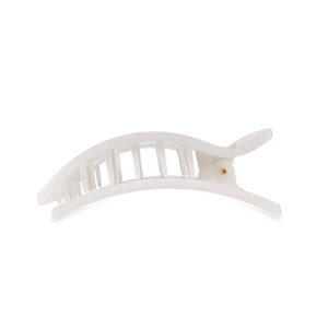 Flat Rectangle Hair Clip | Medium | Coconut White