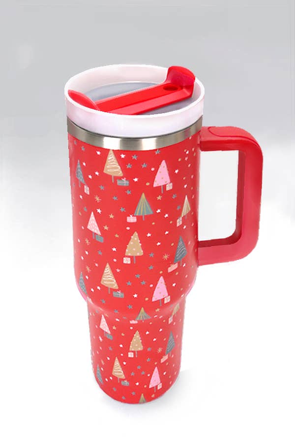 TUMBLER CHRISTMAS |  XMAS TREE RED