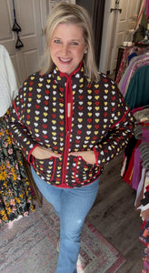 KC Heart Quilted Jacket