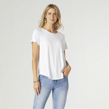 Erin Pleat Back Tee- White