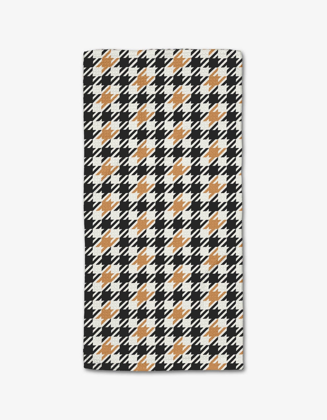 Golden Houndstooth Bar Towel