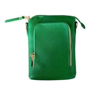 3 ZIPPER CROSSBODY : Green