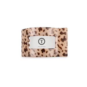 Flat Rectangle Hair Clip | Small | Blonde Tortoise