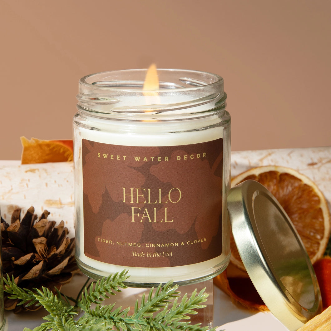 Hello Fall 9 oz Soy Candle