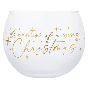 Dreamin' of a Wine Christmas Glass